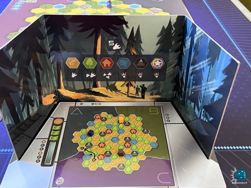 Le plateau Alien, chuuut l'Alien ne doit pas se faire attraper...