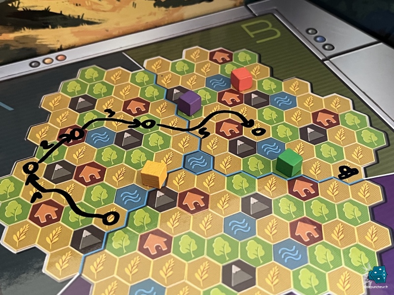 Le tour 6 démarre. L'éteau se resserre autour de l'Alien, arrivera t il à s'échapper et rejoindre sa soucoupe ?