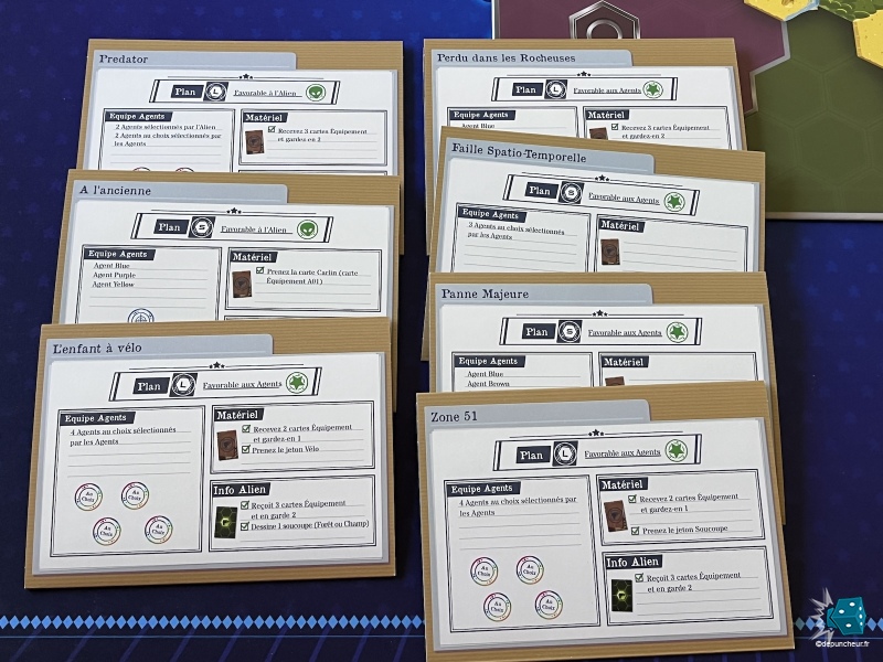 Les 7 missions avec leurs mises en place respectives