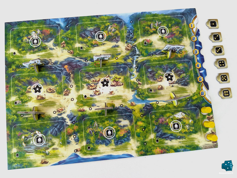 Un plateau tribu de joueur bien vide au départ