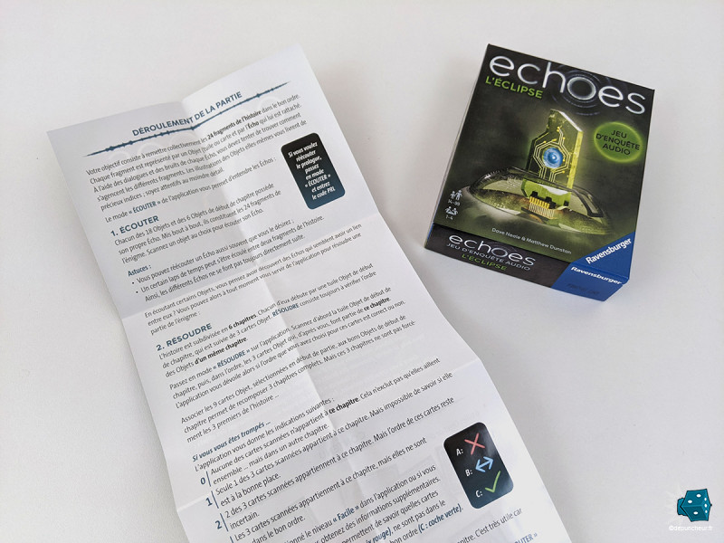 Le feuillet est aussi clair et facilement assimilable que les règles sont évidentes