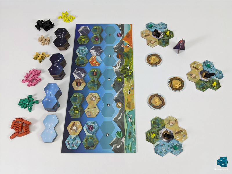 Un tri des tuiles assez laborieux dans une mise en place au final un peu longuette, même pour 3 joueurs