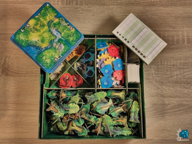 Un insert bien conçu, pratique et tout en carton.