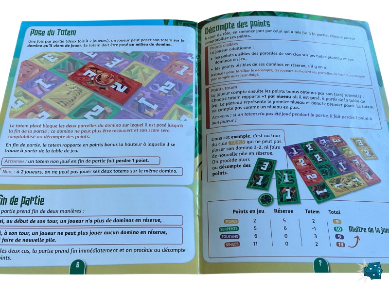 Le livret de règles ? 4 pages aérées et qui vont à l’essentiel.