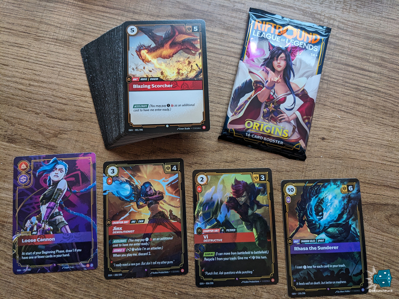 Le contenu d'un deck de démarrage.