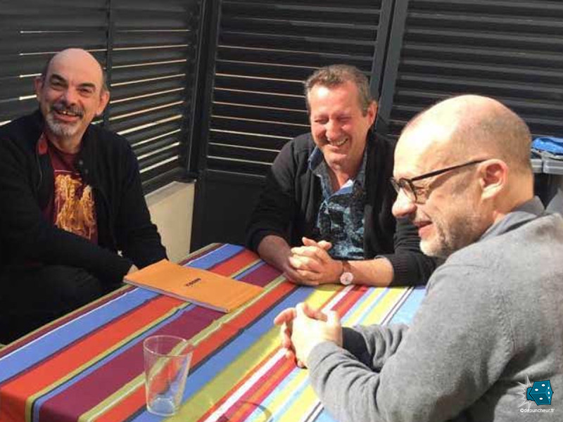 Bruno Cathala, Serge Laget et Bruno Faidutti.