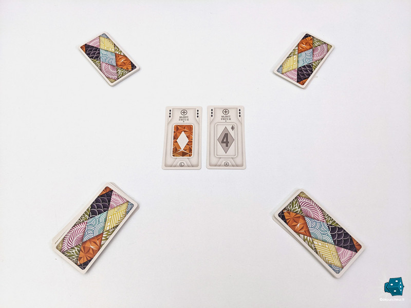 13 cartes chacun, 2 objectifs communs, et c'est parti mon kiki !