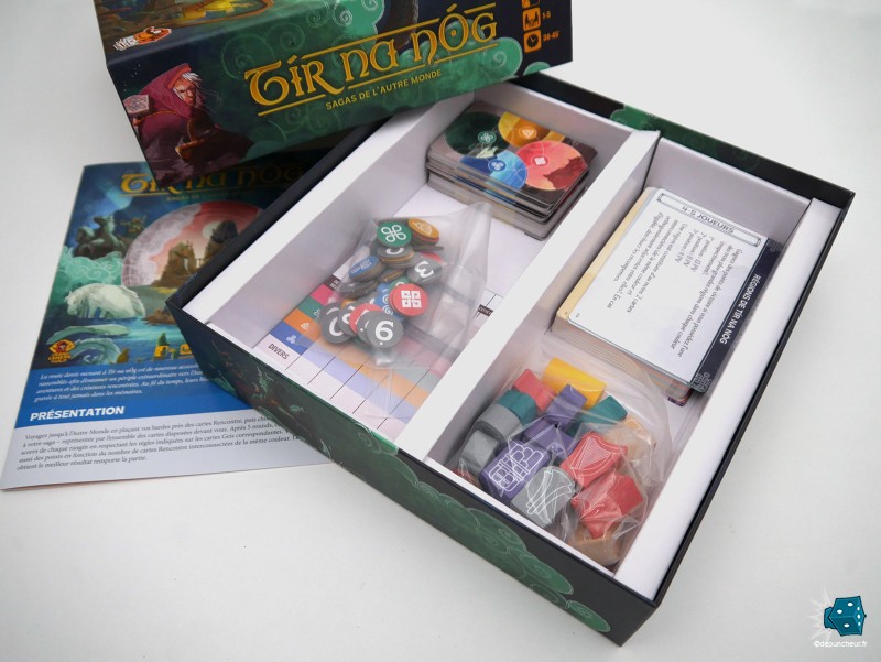 Une boîte bien (trop?) spacieuse pour ranger le matériel du jeu.