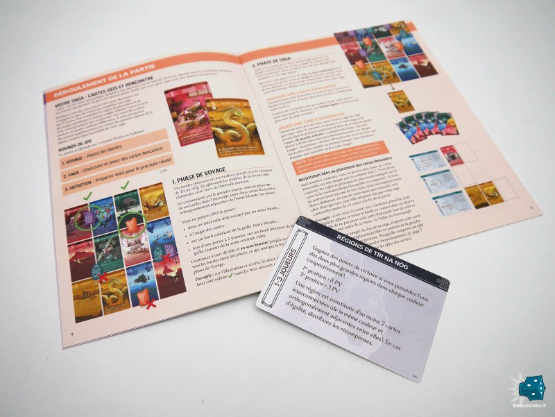 Le livret de règles très bien segmenté et aéré permet un apprentissage en douceur